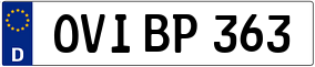 Trailer License Plate